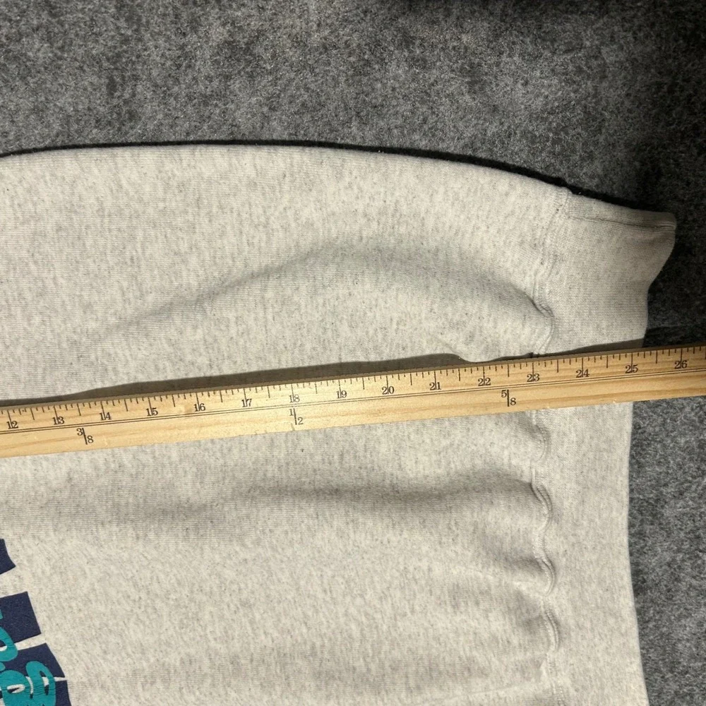Vintage Santee Navy Sigonella Sweatshirt Gray 90s Retro Skater Size Medium